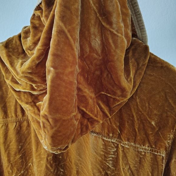Nwot Johnny Was Pete & Greta Velvet Silk Pullover Hoodie Size Xl - Picture 7 of 9